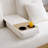 Beige Convertible Sleeper Sofa - 3-4 Seater, Storage, Drop-down Table W/cup Holders