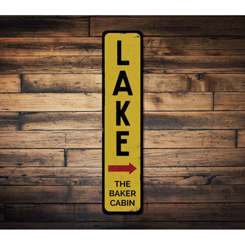 Plaque en aluminium Lake, H 6 po x l 24 po x P 0,063 po