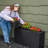 3-Section Wicker Planter Box - Black