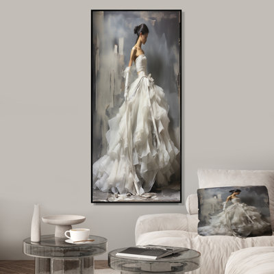 «Gray Modern Ballet Dance Motion I - Fashion», art mural