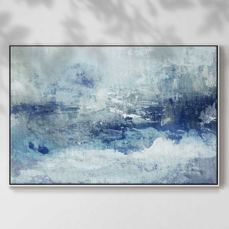 «Blue Cloudscape», reproduction sur toile, H 27 po x l 41 po x P 2 po, Blanc
