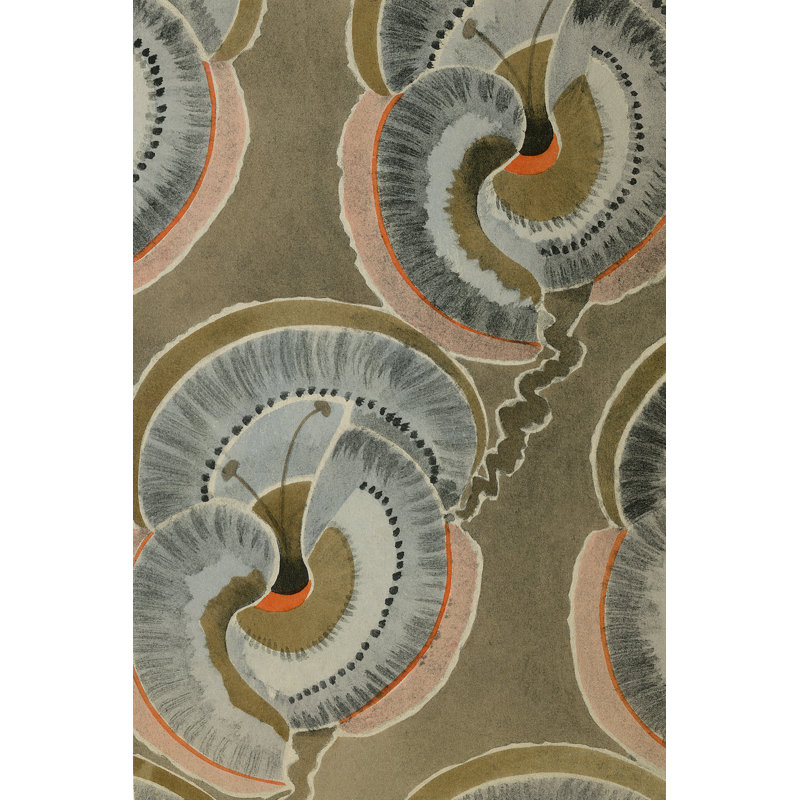 «Delicate Deco Motif V» par Baxter Mill - peinture sur toile tendue, H 36 po x l 24 po