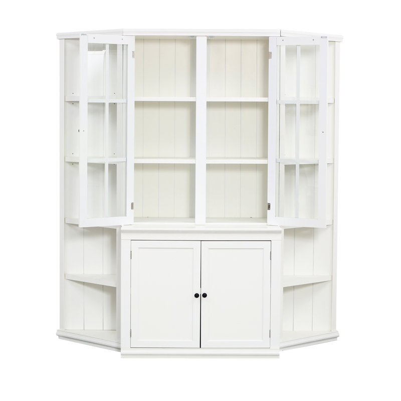 Grande armoire de présentation, H 75,25 po x l 69,25 po x P 24,25 po