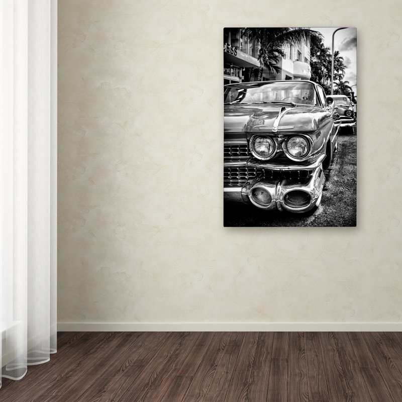 « car miami », reproduction de photo sur toile tendue, H 32 po x l 22 po x P 2 po