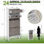 Armoire à chaussures mince avec 3 portes rabattables et tiroir, organisateur de chaussures de vestibule peu encombrant