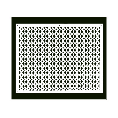 Grille murale en fonte d'aluminium