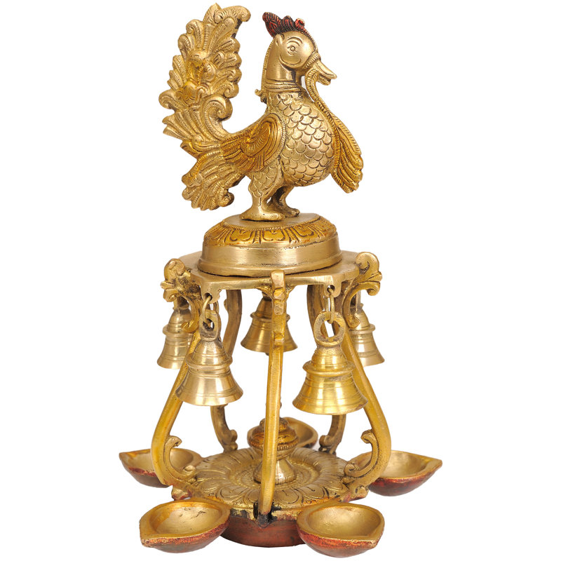 9'' H Brass Tabletop Candelabra