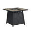 Sittig Square Stone Propane Smokeless Fire Pit Table