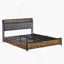 Noir; brun; lit double gris / double-1080103383