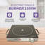 1500W Single Burner 11 in. Black Electric Ceramic Cooker