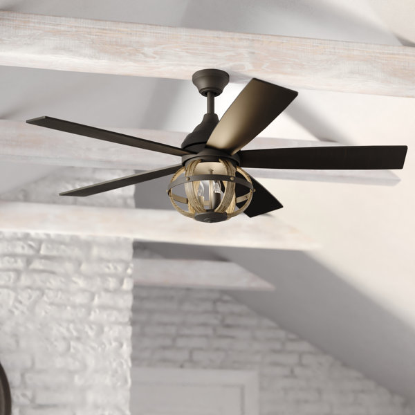 Gracie Oaks 52'' Ceiling Fan with Light Kit | Wayfair