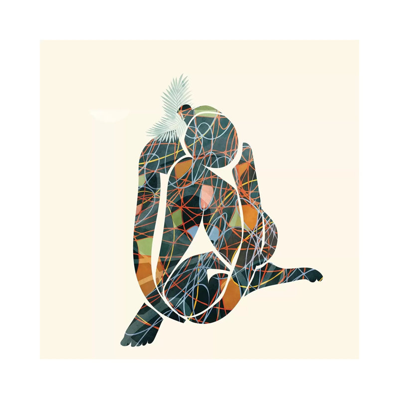 «Nude I» par Ana Rut Bré - impression d'art graphique, Aucun mat, H 26 po x l 26 po x P 1,5 po, Toile tendue
