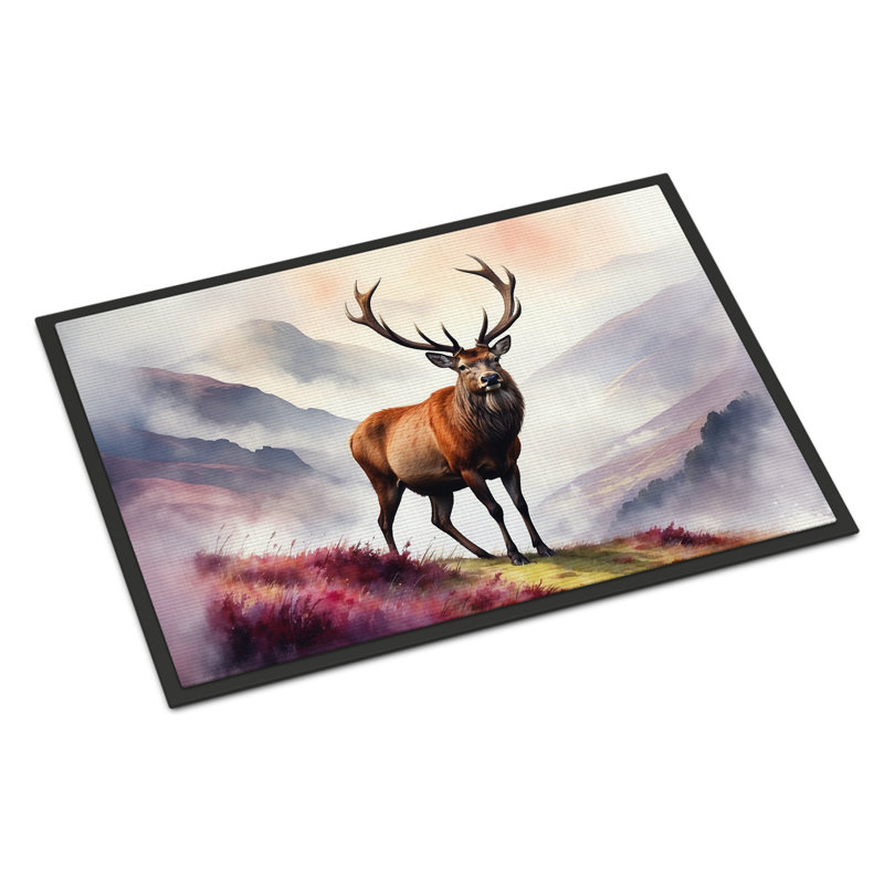 Highland Red Deer Doormat, 18" W x 27" L