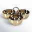 Round Steel/ Brass Condiment Server-405478869