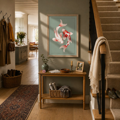 Koi Harmony Modern - Framed Print