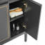 Meuble-lavabo simple 36 po avec comptoir en marbre de Carrare-88582640