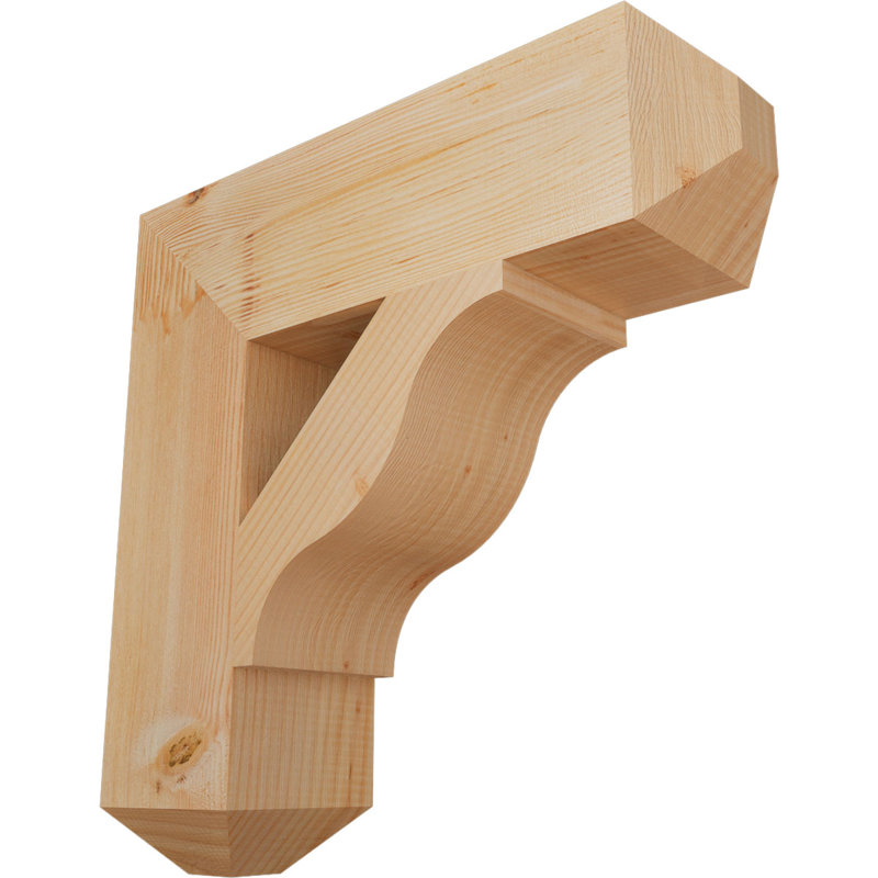 Support pour artisan Funston, H 22 po x l 5,5 po x P 22 po, Sapin de Douglas, Lisse