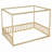 Canopy Frame Floor Bed With Fence, Guardrails-334026745-303294654