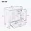 Meuble-lavabo de style rétro 30 po avec lavabo-117981569