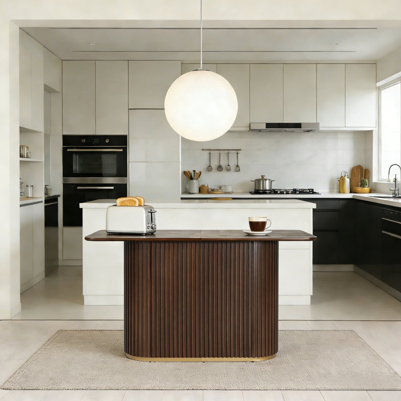 63.00"L Counter Table -Walnut, Walnut