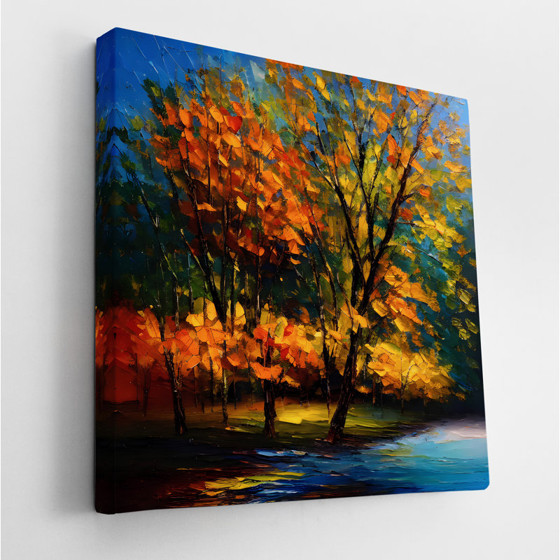Autumn Gold I, 54" H x 54" W