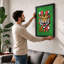 Tiger Roar Geometric - Framed Print-18408634-18408635