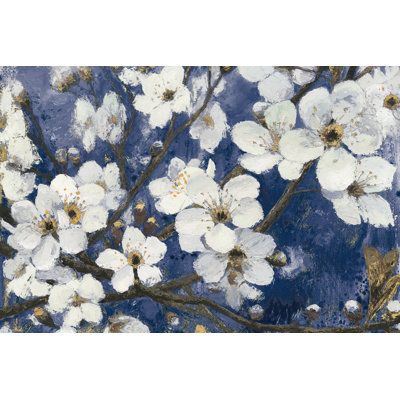 Fleurs de cerisier I indigo