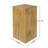 Wood-Look Square-Column Mgo End Table,  H27.75",Wood-Like Distressed Finish, Mix With Different Heights, Indoor Outdoor Use-2012152801-2012152803
