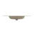 Integrated carrara white ceramic basin, drain NOT included