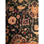 Agra Wool Oriental Area Rug in Red/Black