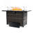 Outdoor Fire Table with Powerful Heating and Stylish Wicker Base for Various Occasions