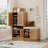 Elegant Classic Shoe Storage Bench with Soft Cushion and Adjustable Panels, Perfect for Entryway and Living Room-33576418