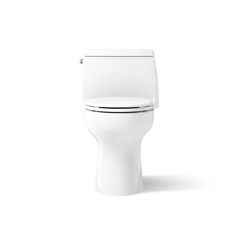 Santa Rosa Comfort Height One-Piece Compact Elongated 1.28 Gpf Toilet With Revolution 360 Swirl Flushing Technology, White