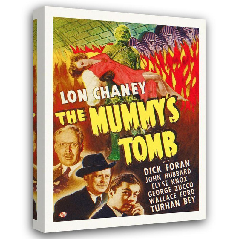 Art graphique sur toile tendue de la galerie d'archives Trinx Hollywood: La tombe des Momies, H 18 po x l 14 po