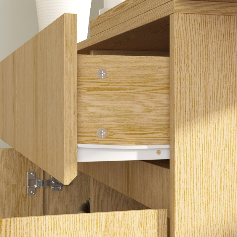 Multi-Function L-Shaped Rotating Desk With Adjustable Storage, Wooden Finish, And Integrated Wheels - Space-Saving Workstation