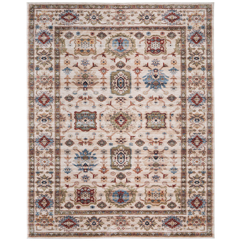 Pearson Traditional Oriental Ivory Area Rug, Rectangle 9' x 12'