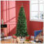 Sapin de Noël artificiel à forme allongée non illuminé avec branches réalistes, sapin d'Halloween avec 618 pointes-1407300579-1407300580