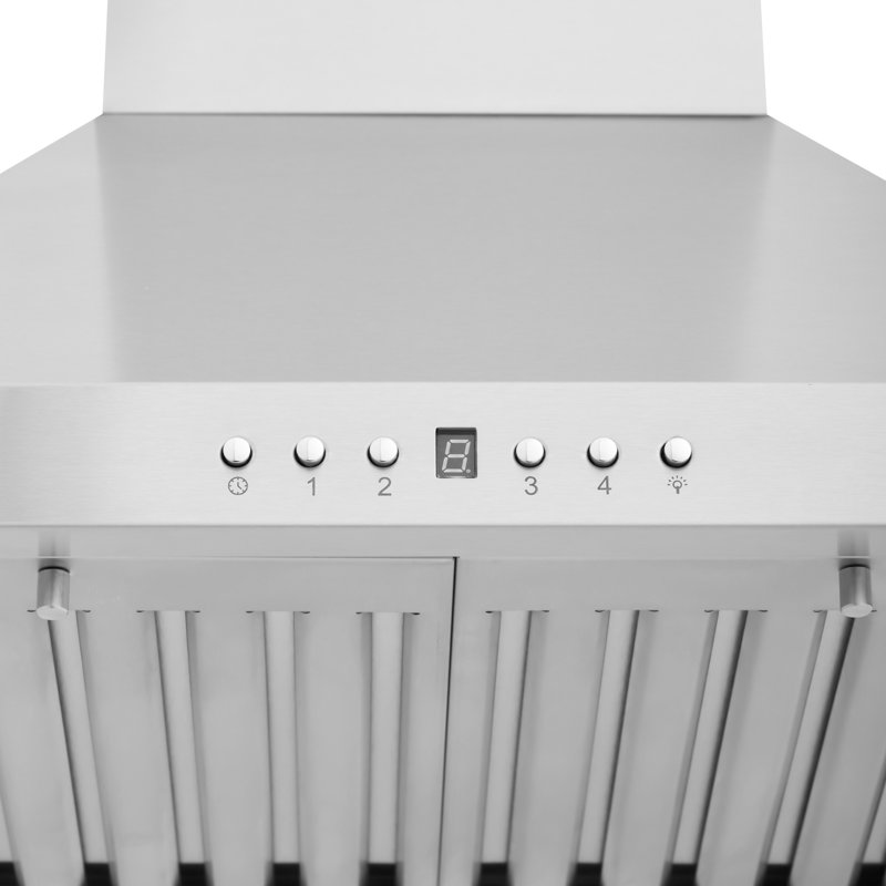 ZLINE 24" Convertible Wall Mount Range Hood in Stainless Steel with 2-Piece Charcoal Filters