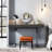 Makeup Vanity Set,Height Adjustable, USB Power Outlet, Glass Top, Storage Drawer-1419273247-1417262869