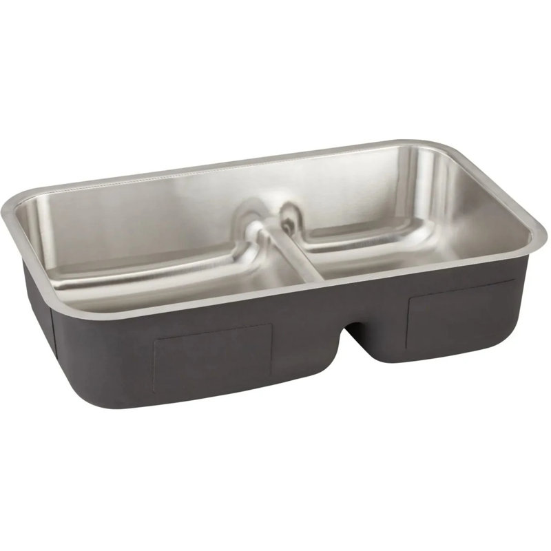 34" Calverton Stainless Steel Double Undermount Kitchen Sink