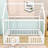 Billee Full Size Wooden House Bed with Fence and Door-1670125064