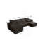 Canapé modulaire 133,86 po avec 1 repose-pieds Cloud, canapé rembourré moderne, canapé en U confortable pour le salon, canapé d'angle à assise profonde, aucun assemblage requis-713078442