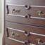 Armoire d'appoint en bois manufacturé brun foncé