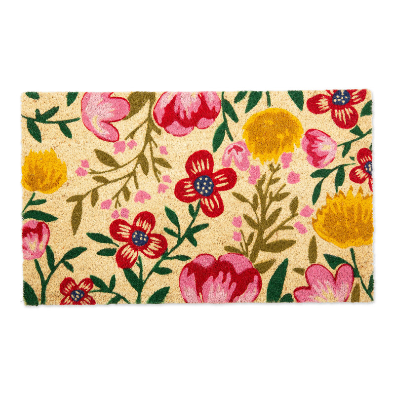 Elanora Floral Non-Slip Indoor / Outdoor Doormat