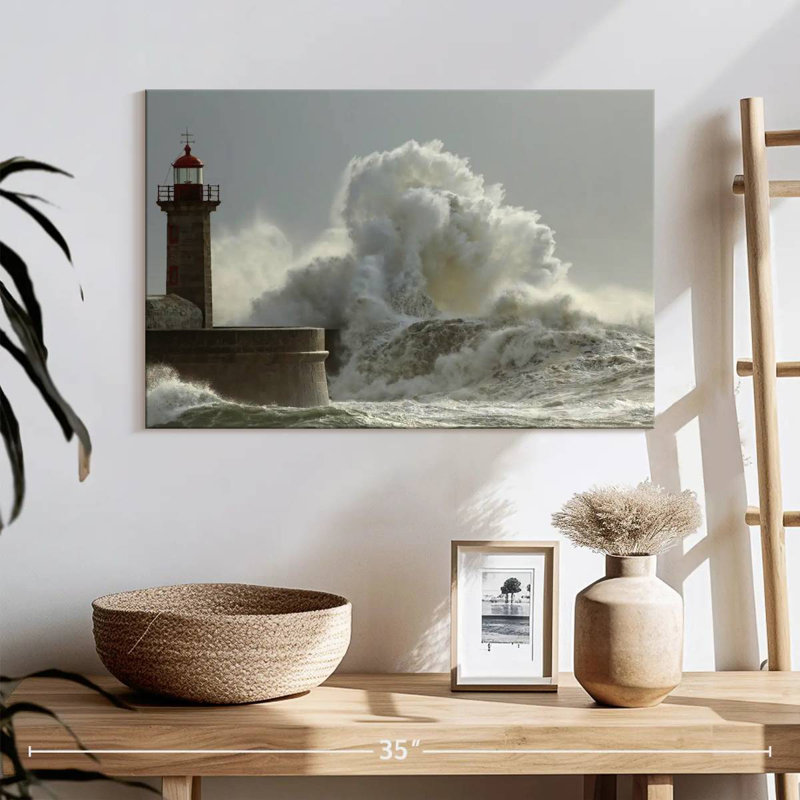 Felgueiras lighthouse waves Aletra, H 24 po x l 36 po