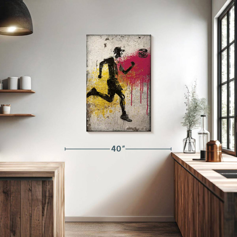 Sireci Runner Chasing Burger, 36" H x 24" W