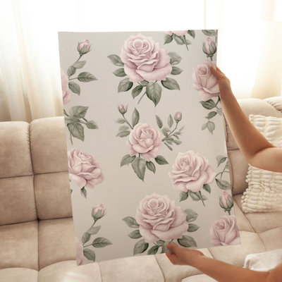Floral Luxe Shabby Elegance Roses I Cottage Unframed Art Print
