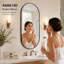 Miroir de salle de bain mural avec cadre en PVC Miles-130797398
