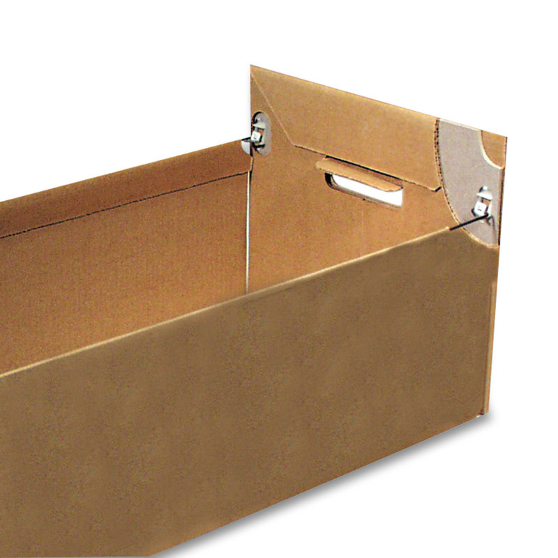 Black Reinforced Corrugated Paper Lockable Drawer Cabinet