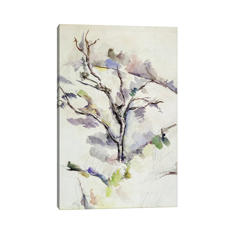 The Oak by Paul Cezanne - Wrapped Canvas Gallery-Wrapped Canvas Giclée, 20.32 cm H x 30.48 cm W
